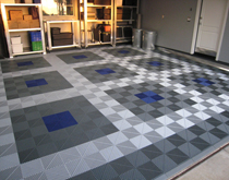 鎖扣式車庫地面材料，車庫地面裝修做法欣賞
