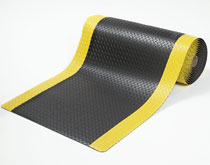 諾威系列【Nowe】N2500_D 工業(yè)地墊地膠 黃色邊 工廠 車間 流水線 通道 防滑 耐油